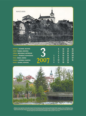 Návrh kalendáře pro město Nový Knín, 2007